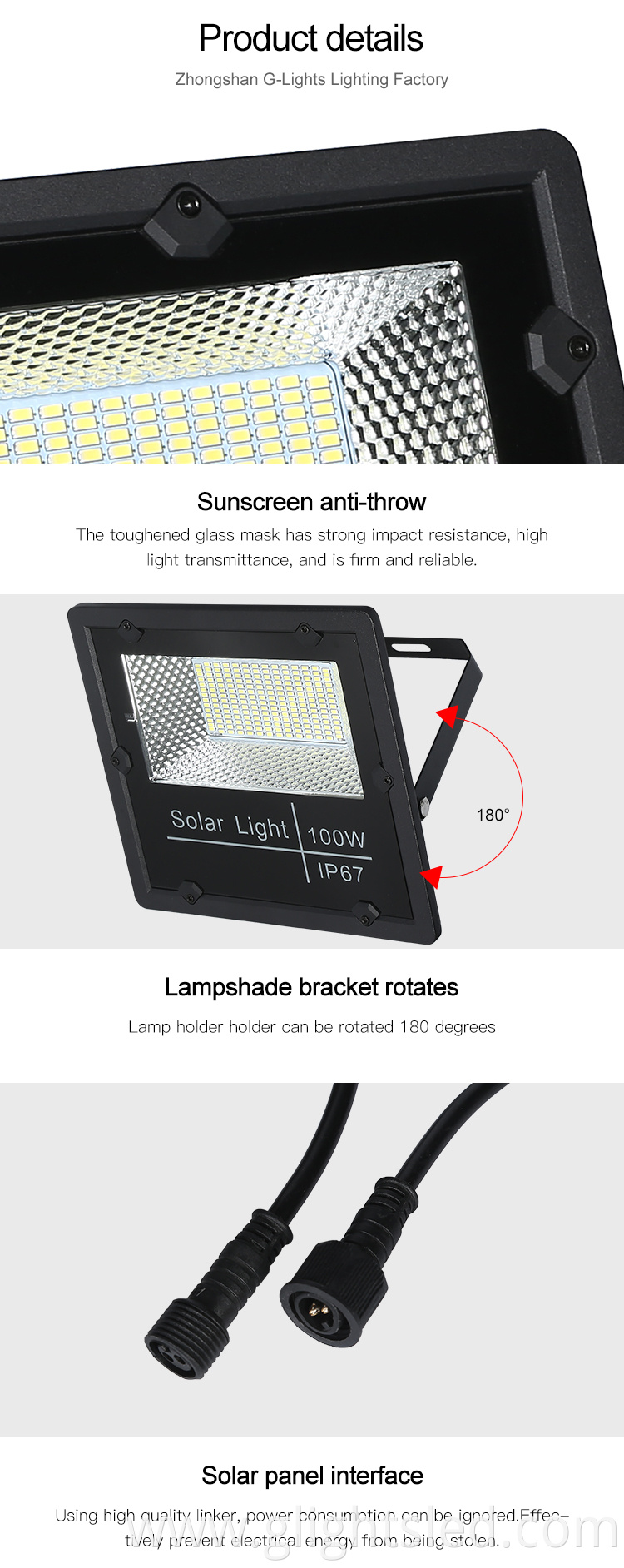 China manufacture discount waterproof outdoor ip67 30w 40w 60w 100w 200w led solar flood light price